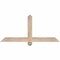 Ekena Millwork Eugene Smooth Timber Gable Bracket, Douglas Fir, 48"W x 22"H x 3 1/2"D x 3 1/2"F, 11/12 Pitch GBW048X22X0404EUG00SDF - alternate 1